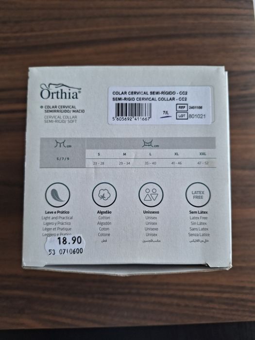 Colar Cervical Semi-Rígido Orthia