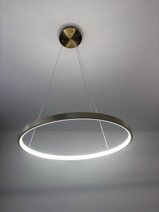 Lampa wisząca LED – podwójny ring  60cm + 40cm – nowa