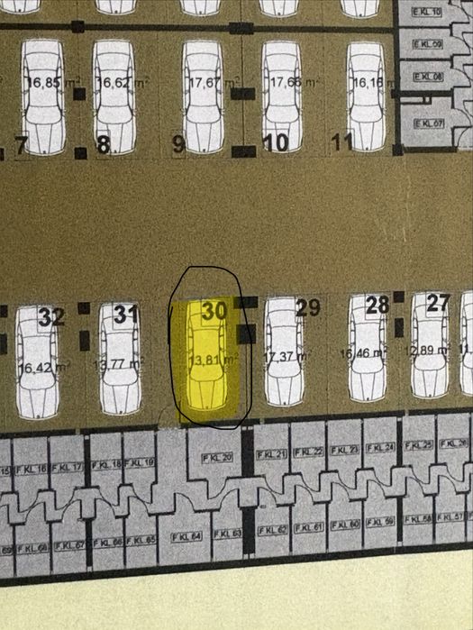 miejsce postojowe w hali garażowej ul. Jasielska 14F, E