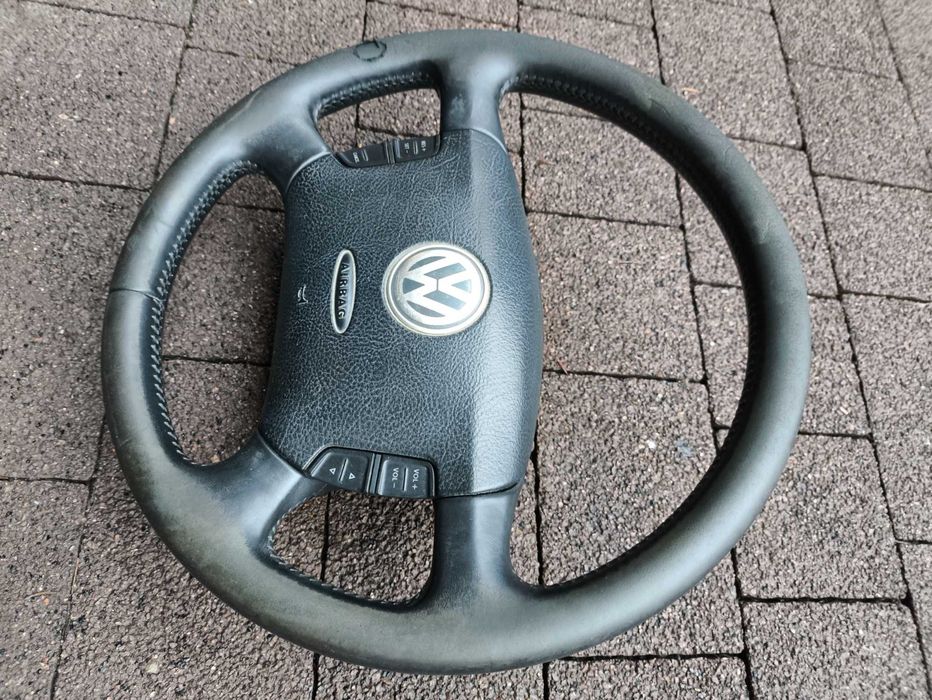 Kierownica Skóra Multifunkcja VW Golf 4 Bora Passat B5 Sharan