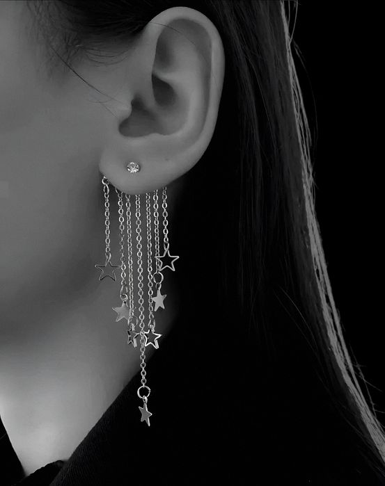 Nausznica kolczyk gwiazdki