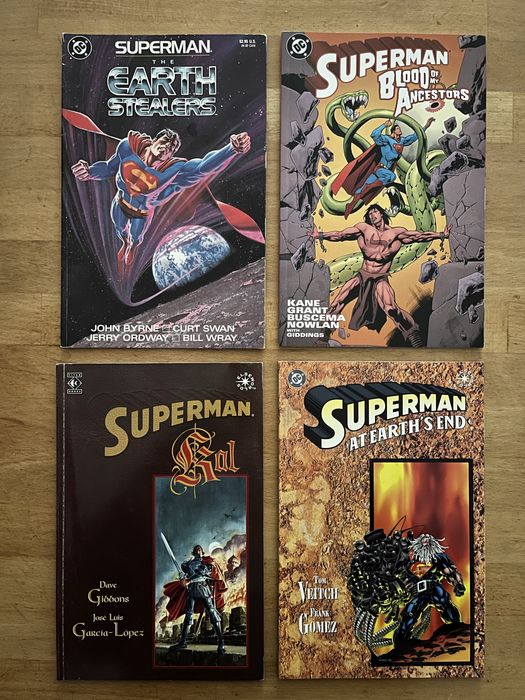 4 x Superman - Kal, At Earth's End, The Earth Stealers, Blood of My