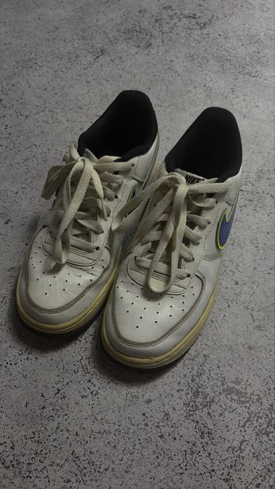 Nike Air Force 1 '07 GS (White / Racer Blue / Volt)
