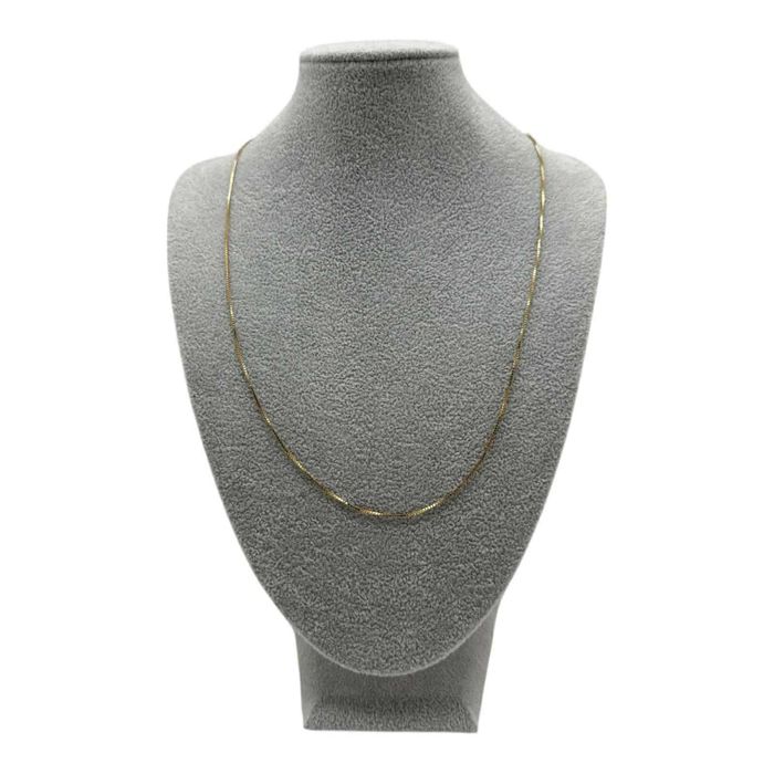 Elegancki Złoty Łańcuszek Kostka 585 2,27g