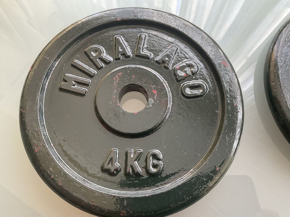 Par discos musculacao de 4kg e 2kg