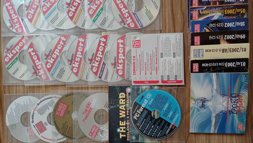Płyty CD, PCWK, Komputer świat ekspert i inne