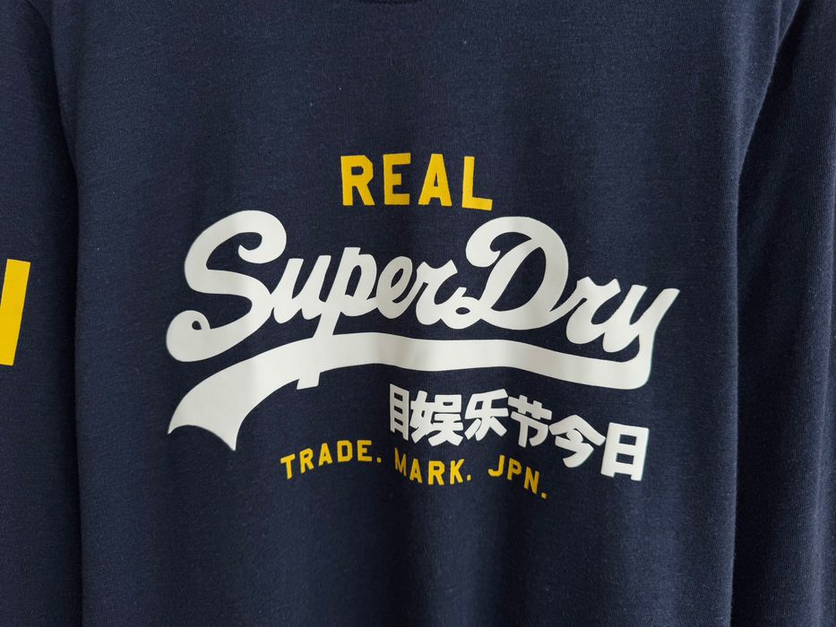 SUPERDRY Оригінал чоловіча кофта футболка з довгим рукавом лонгслів розмір XL