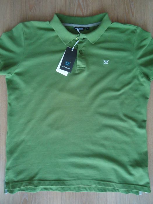 Мужская фирменная новая футболка, поло, размер 44, 100% коттон, дёшево