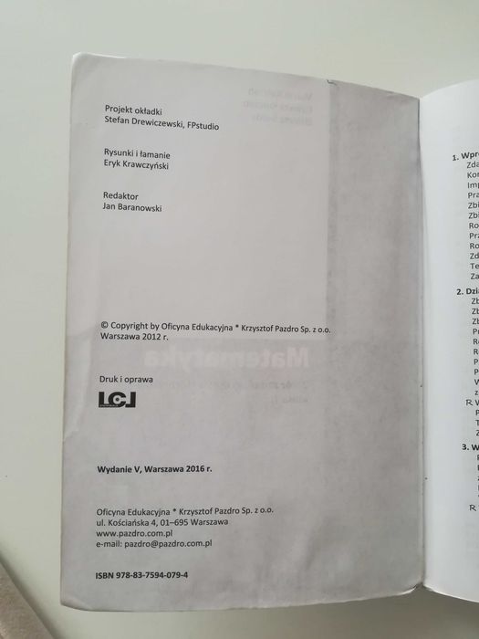 Matematyka Zbiór zadań do liceów i techników klasa 1