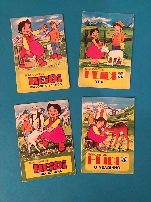 Lote de 4 Livros da Colecção Mini Contos Heidi Majora Anos 70
