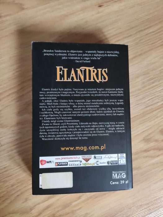 Sanderson Elantris ( stan bdb)