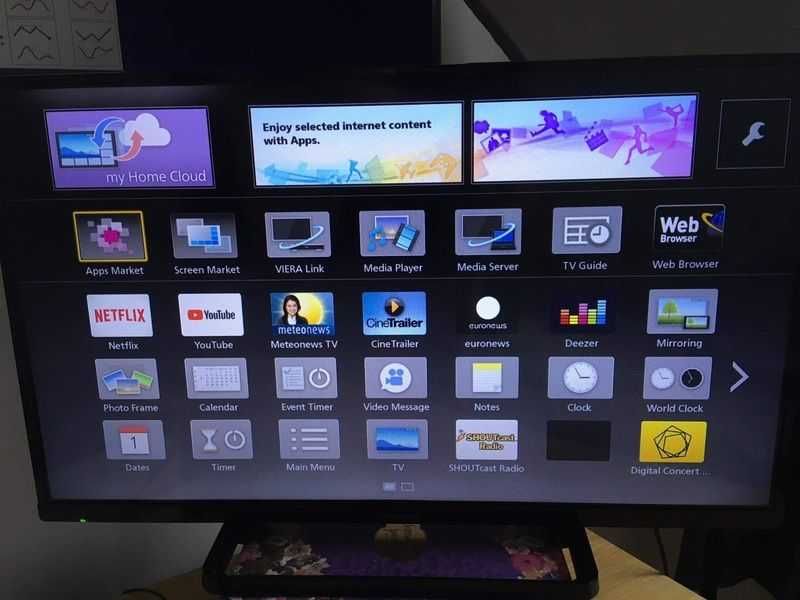 Smart Telewizor Led 32 cale Panasonic 100Hz TX-32AS500E YouTobe Netfli