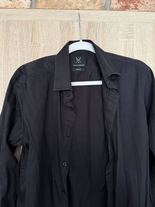 Czarna koszula Pako Lorente slim fit 41/42 176-182