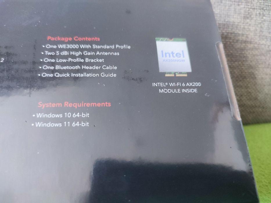 Cudy ax3000 wi-fi 6 bluetooth 5.2 Pcle adapter we3000 nowy okazja