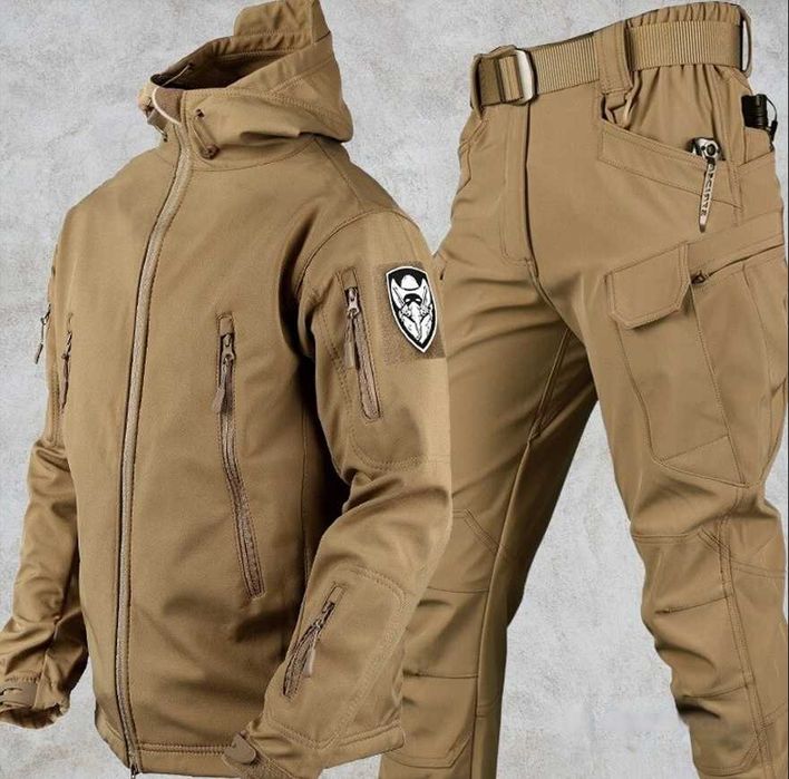 Чоловічий костюм Softshell – камуфляж для туризму та рибалки Охота