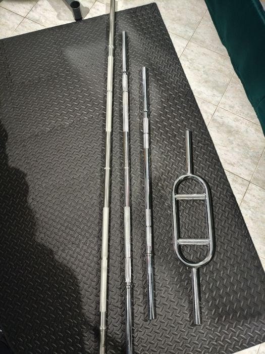 4 Barras de Musculação Decathlon