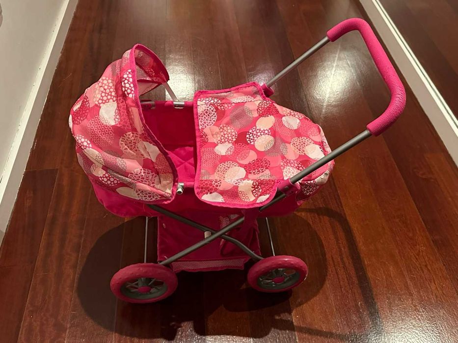 Carrinho de Passeio para Bonecos - Rosa