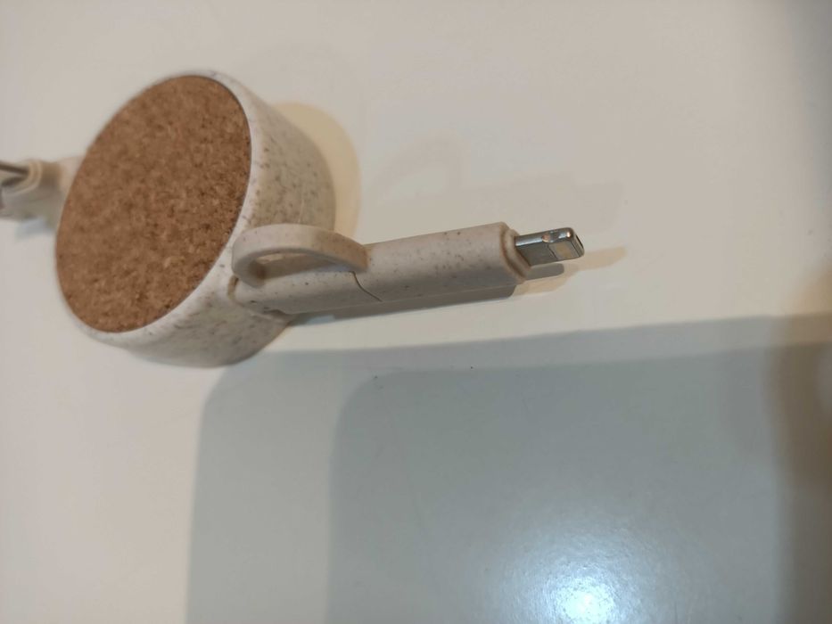 Kabel, przewód zwijany SLOPI 09175-17, USB-A i USB-C do USB-C i Lightning Apple - 1m