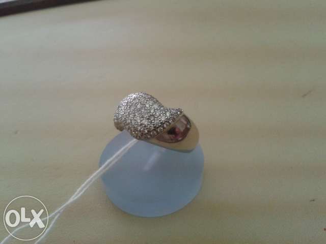 Anel ouro branco de 19,2 K (NOVO)