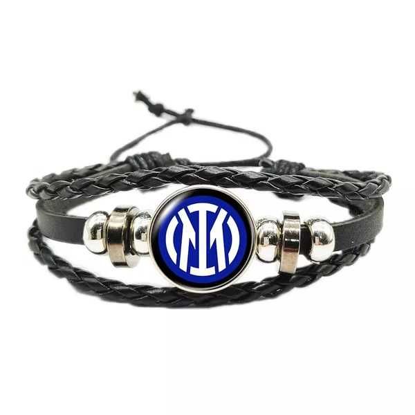 Inter Mediolan bransoletka opaska na rękę dla dziewczynki chłopca