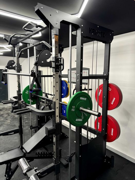 Smith Brama Klatka Half Rack Suwnica Ze Stosem 2x100KG KRAUSE FITNESS