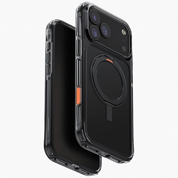 Etui UNIQ Swivix Rotating Kickstand 360 na iPhone 17 Pro Max - czarne