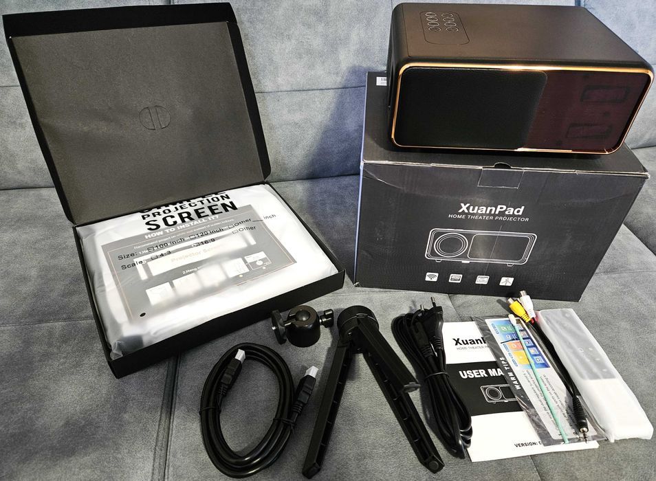 XUANPAD 2024 Ulepszony Projektor Bluetooth 5G WIFI-RD886B 110W 4K