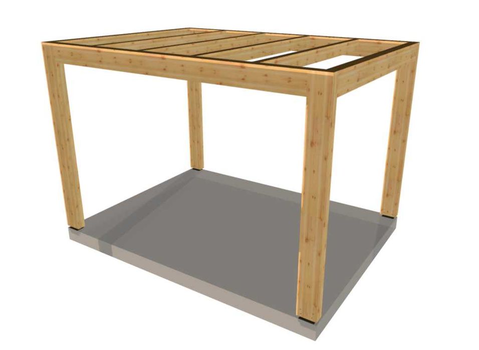 Pergola altana rzymska 400x300cm wolnostojąca masywna