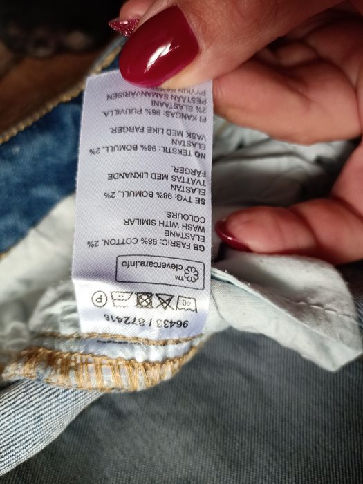 Spodnie damskie jeansy 38