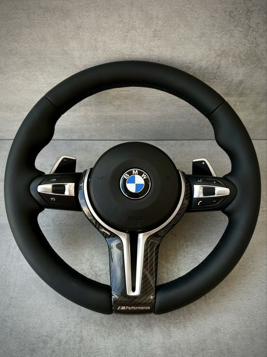 М руль карбон БМВ ф10 ф15 ф25 ф30 ф32 ф20 ф01. Bmw f e g