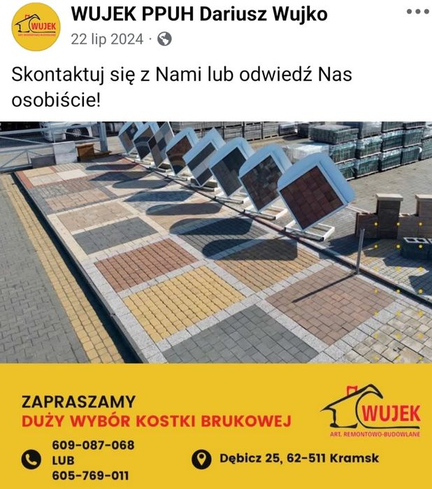 Kostka brukow obrzeże krawęznik "KAMAL"GOLD BRUK