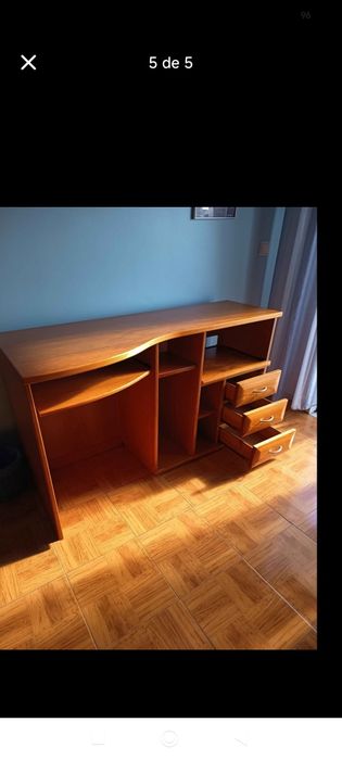 Mesa de computador madeira maciça