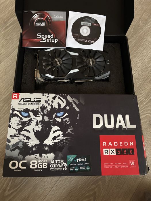 Відкокарта asus rx580 8gb