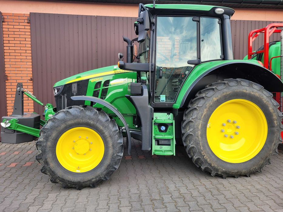 John Deere 6100M 125 KM SKÓRY LEDY  2021 rok 1010mtg ostatni bez DPFU *ECOSHIFT*TUZ*miękka oś i kabina *śliczny* SALON POLSKA*