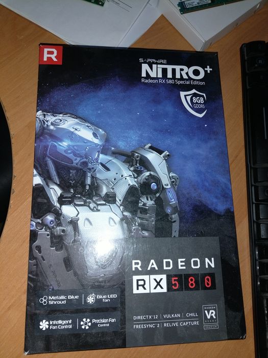 Відеокарта Amd RX580 8GB Saphire nitro+ limited edition: 2 700 грн ...
