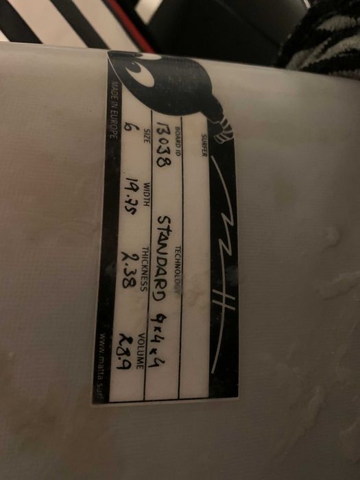 Matta Driver 6'0 surfboard