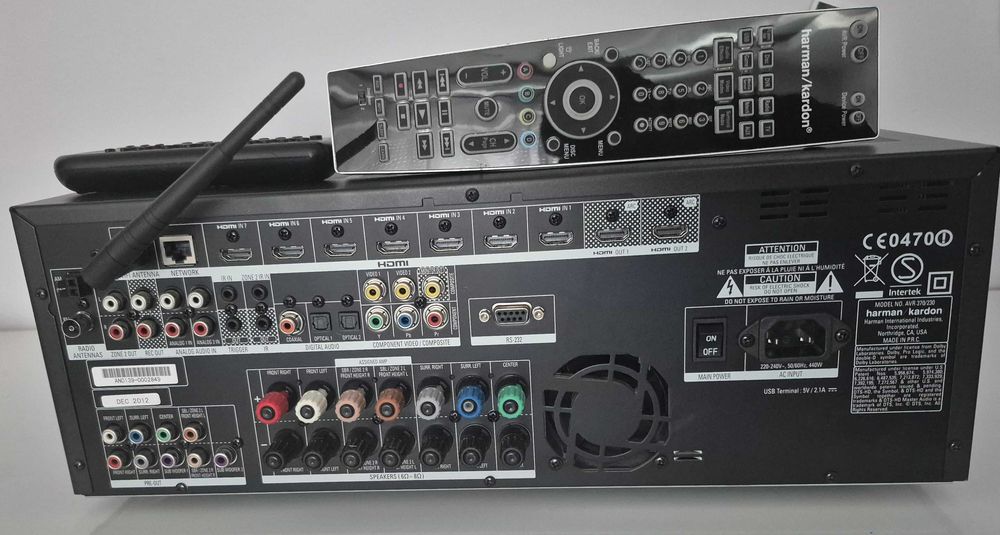 Amplituner 7.2  Harman Kardon AVR 370 dwa piloty WiFi 4K