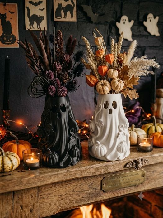 Jarra Decorativa Fantasma Halloween