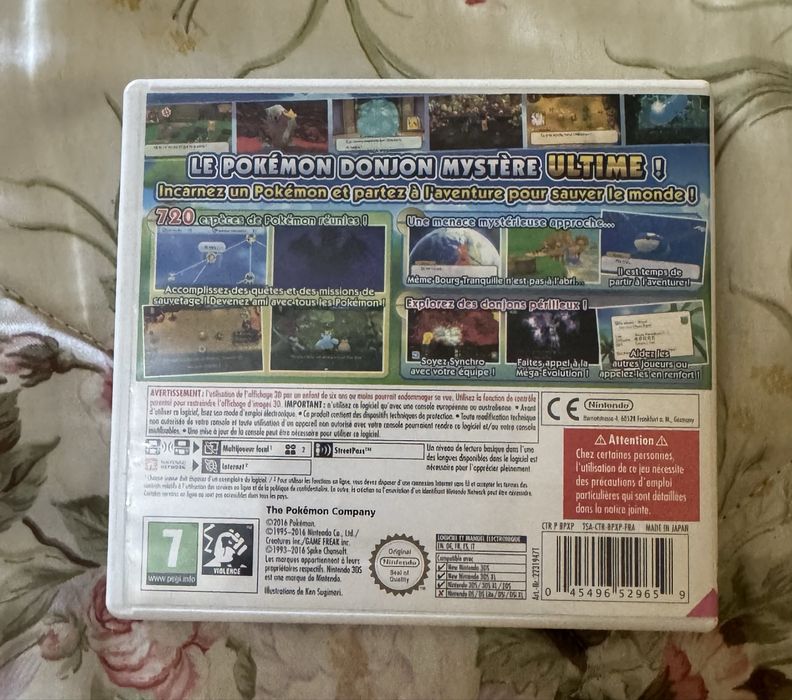 Jogo Pokémon Mega donjon mystère Nintendo 3ds
