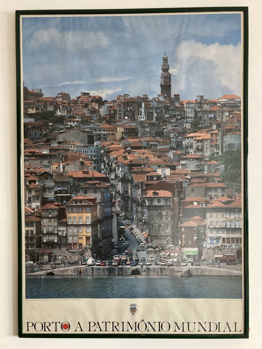 Poster do Porto Patrimonio Mundial - Emoldurado