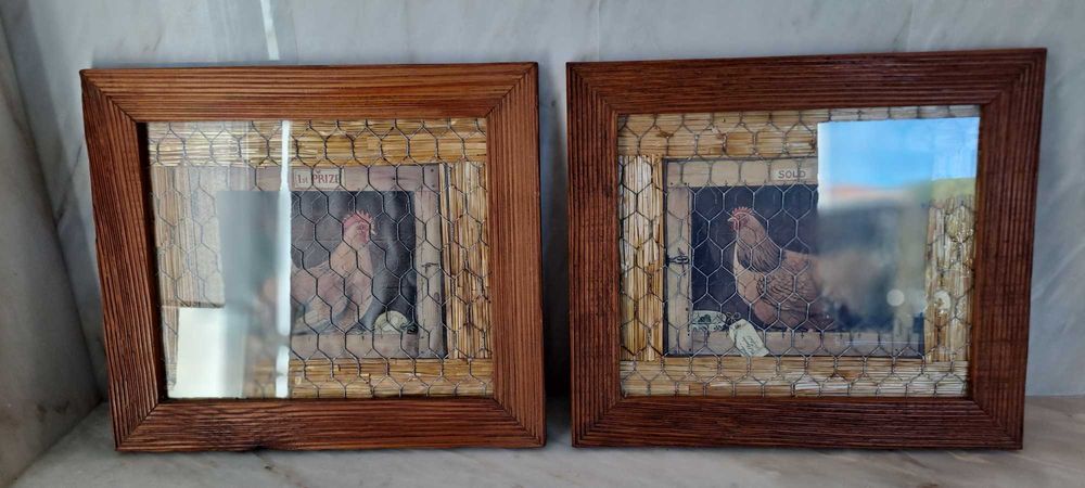 quadros rústicos com galinhas