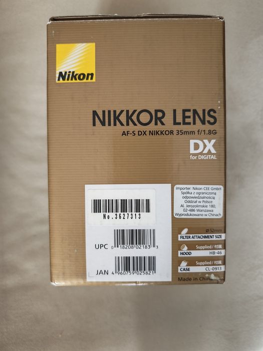 Nikkor AF-S DX 35mm f/1.8g - obiektyw
