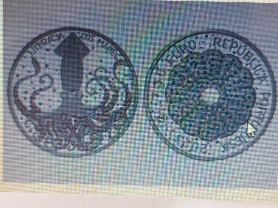 Moeda 7,5€ Portugal,  Foral de Ponte de Lima proof e corrente