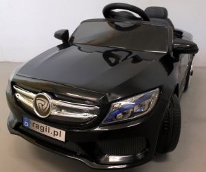Samochodzik Autko auto na akumulator na pilota klakson muzyka czarny
