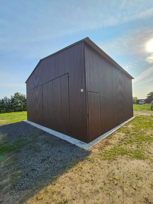 Ocynkowany Garaż Blaszany  Wiata Garażowa - Hala Blaszana  - GRZYWSTAL