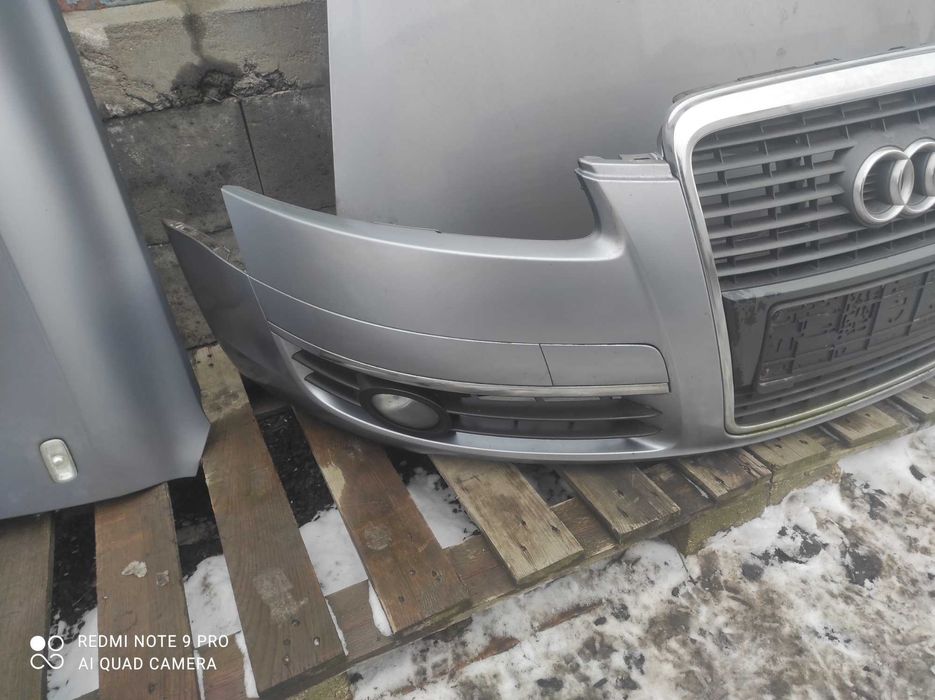 Audi A6 C6 LY7H maska zderzak błotnik lampa wzmocnienie pas