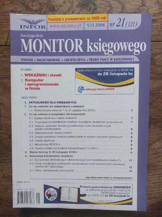 dwutygodnik MONITOR księgowego ; komplet