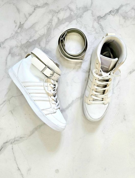 ОРИГІНАЛ !! Високі білі кеди ADIDAS