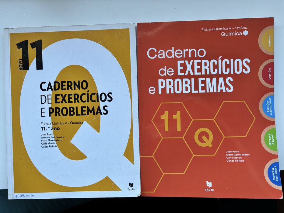 Cadernos exercicios Química 11 ano