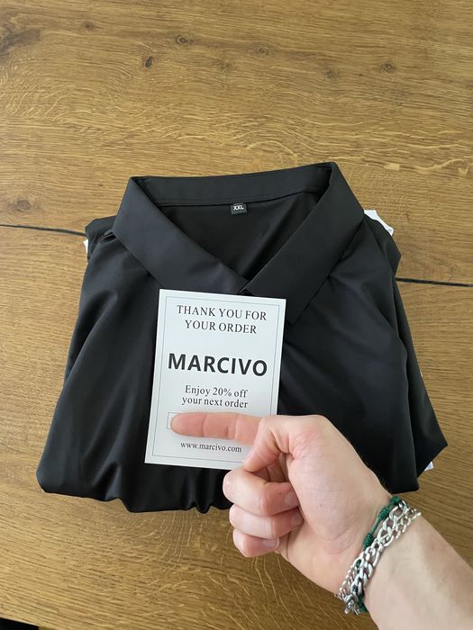 Camisa marcivo stretchy social branca/preta